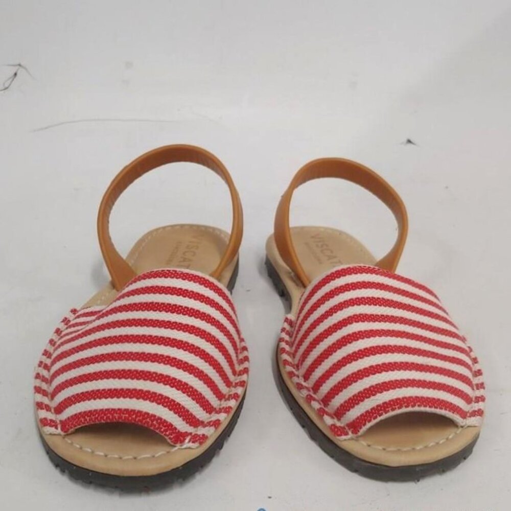 NEW Viscata BARBADA Classic Leather & Fabric Avarcas Sandals - EU 38 / US 7